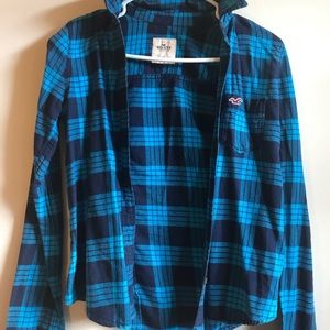 Hollister Dark Blue Flannel!